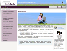 Tablet Screenshot of formacion.confebask.es